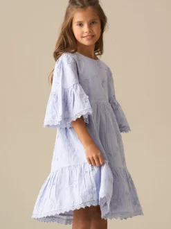 Angel & Rocket Blue Natalia Blue 3D Flower Dress