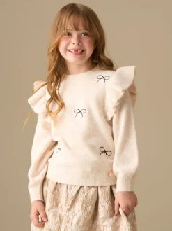 Angel & Rocket Cream Camila Diamonte Ruffle Jumper