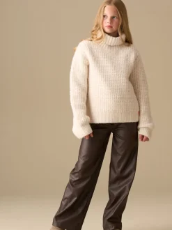 Angel & Rocket Cream Maddie Chunky Rollneck Jumper