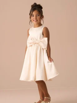 Angel & Rocket Cream Sophie Diamonte Bow Dress