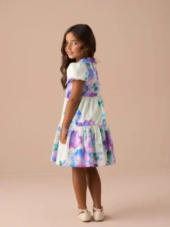 Angel & Rocket Green Lucia Mint Printed Tiered Dress