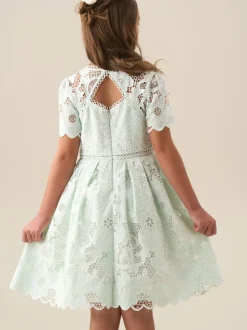 Angel & Rocket Green Maeva Mint Lace Dress