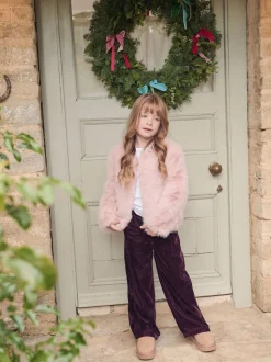 Angel & Rocket Pink Allegra Fur Coat