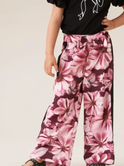 Angel & Rocket Pink Fleur Printed Wide Leg Trousers