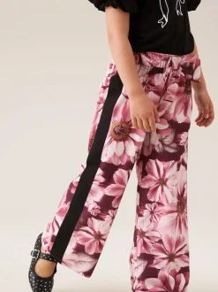 Angel & Rocket Pink Fleur Printed Wide Leg Trousers