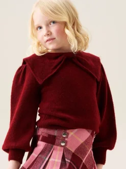 Angel & Rocket Red Bow Collar Jumper