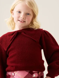 Angel & Rocket Red Bow Collar Jumper