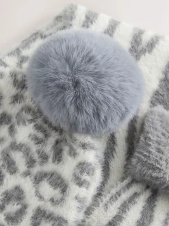 Animal Beanie Gloves And Scarf Set (3-16yrs)
