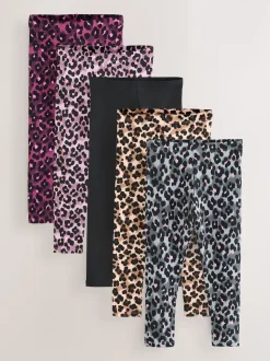 Animal Leggings 5 Pack (3-16yrs)