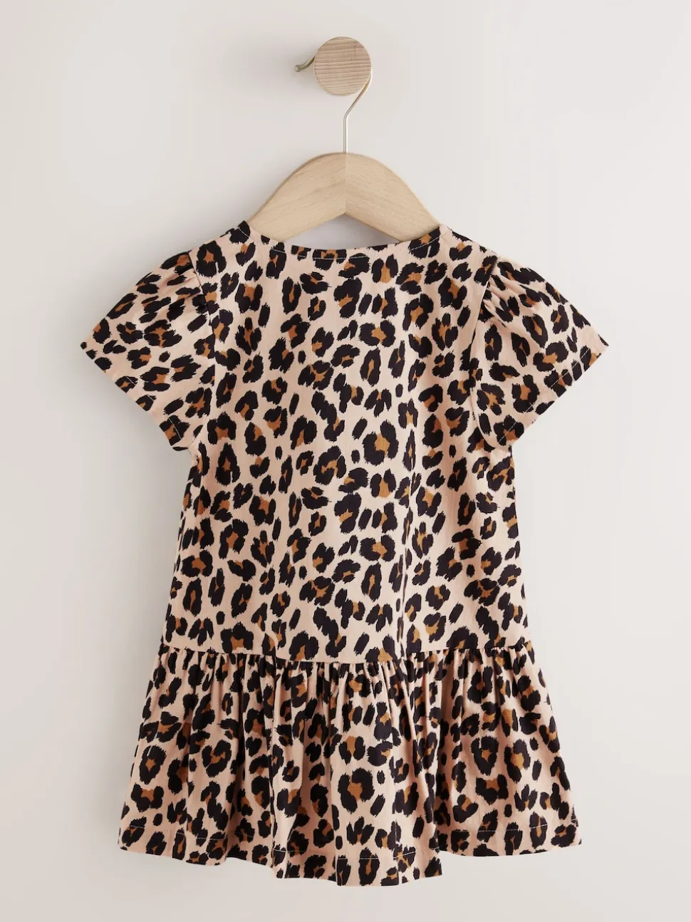 Animal Print Short Sleeve Cotton Dress (3mths-8yrs)