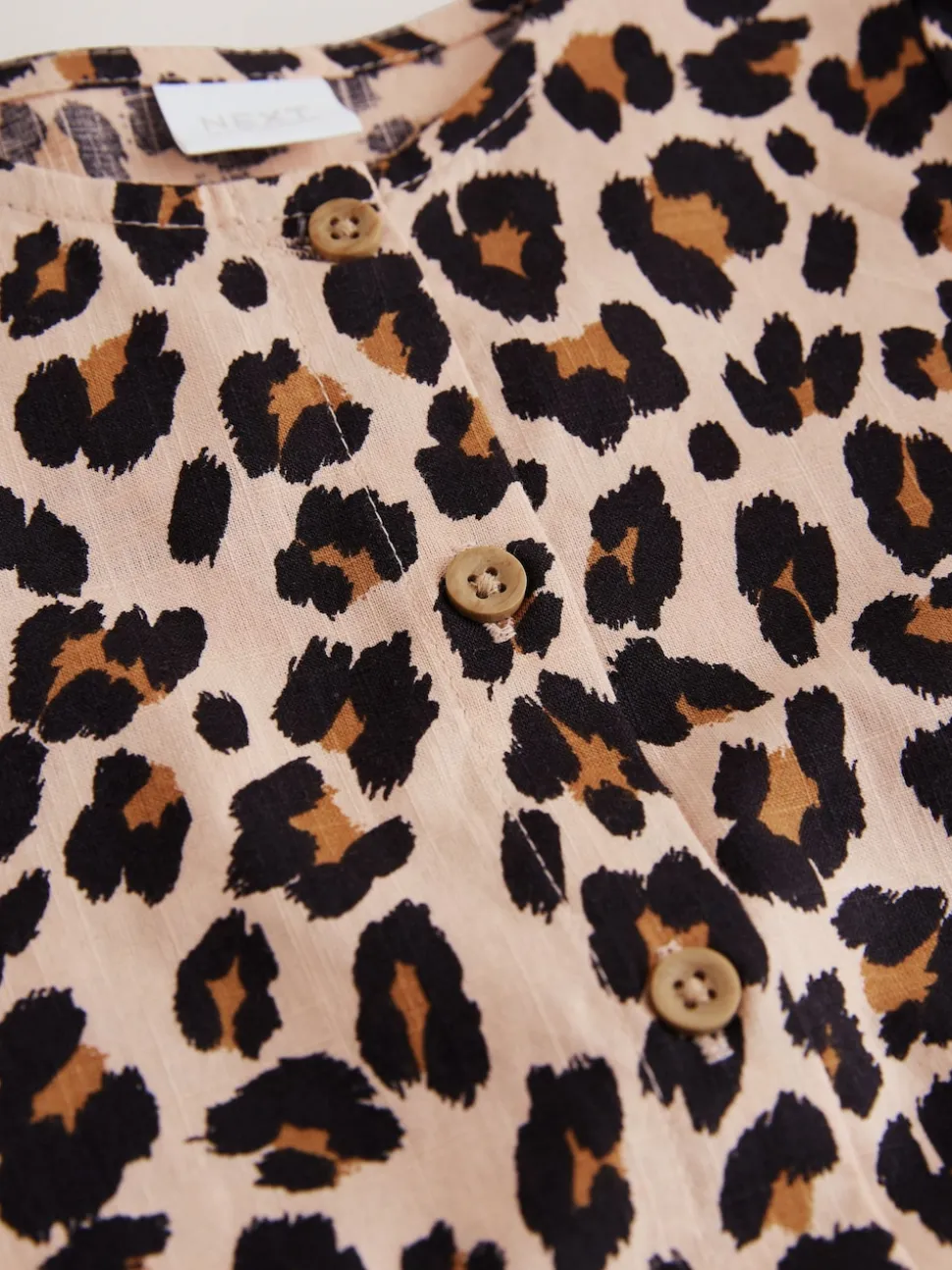 Animal Print Short Sleeve Cotton Dress (3mths-8yrs)