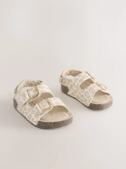 Animal Wide Fit (G) Corkbed Double Two Strap Sandals