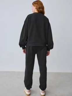 Baker by Ted Baker 2 Piece Flock Print Boxy Sweat & Cuffed Joggers Set