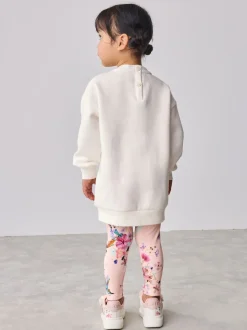 Baker by Ted Baker 2 Piece Longline Bow Sweat and Floral Leggings Set