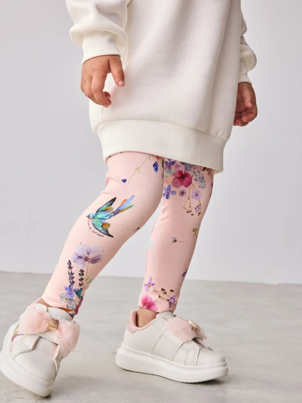 Baker by Ted Baker 2 Piece Longline Bow Sweat and Floral Leggings Set