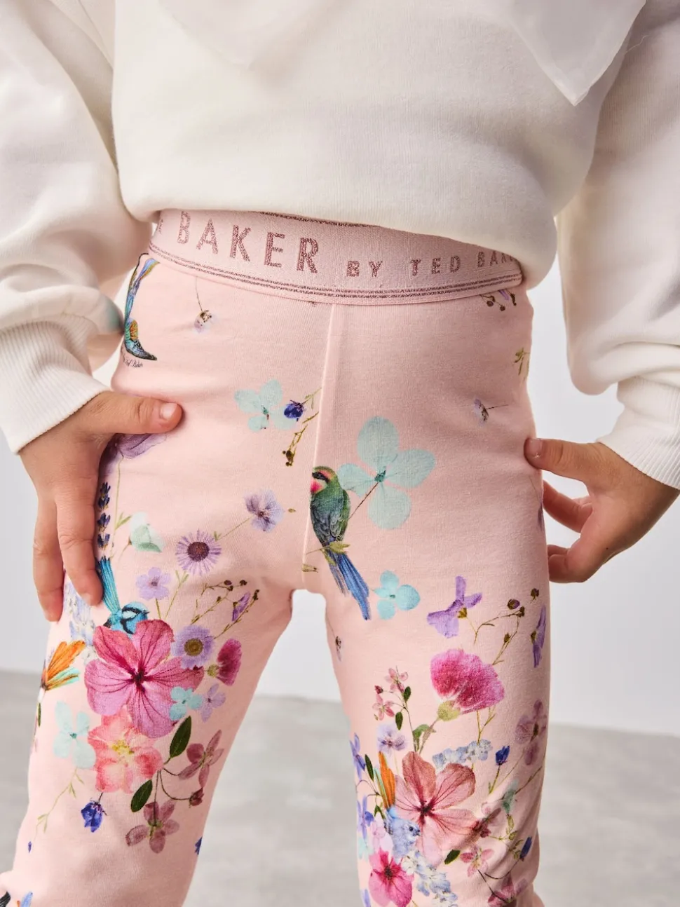 Baker by Ted Baker 2 Piece Longline Bow Sweat and Floral Leggings Set