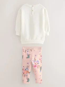 Baker by Ted Baker 2 Piece Longline Bow Sweat and Floral Leggings Set