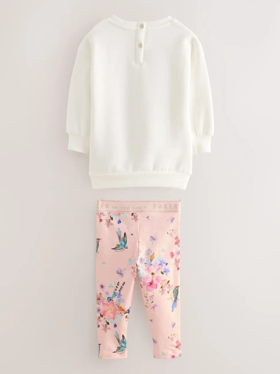 Baker by Ted Baker 2 Piece Longline Bow Sweat and Floral Leggings Set
