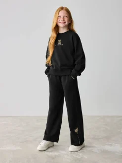 Baker by Ted Baker 2 Piece Varsity Sweater and Wide Leg Joggers Set