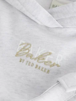 Baker by Ted Baker 2 Piece Grey Marl Graphic Hoodie & Cargo Joggers Set