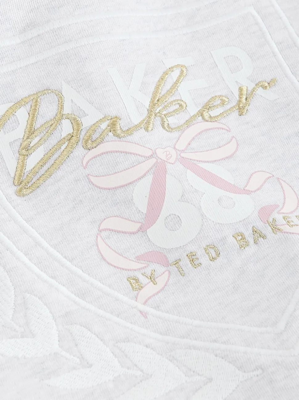 Baker by Ted Baker 2 Piece Grey Marl Graphic Hoodie & Cargo Joggers Set