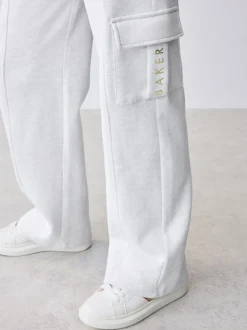 Baker by Ted Baker 2 Piece Grey Marl Graphic Hoodie & Cargo Joggers Set