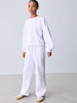 Baker by Ted Baker 2 Piece Boxy Sweat & Wide Leg Joggers Set