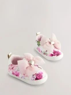 Baker by Ted Baker Baby Girls Organza Bow Padders Trainers