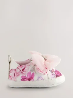 Baker by Ted Baker Baby Girls Organza Bow Padders Trainers