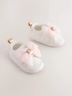 Baker by Ted Baker Baby Girls Organza Bow Padders Trainers