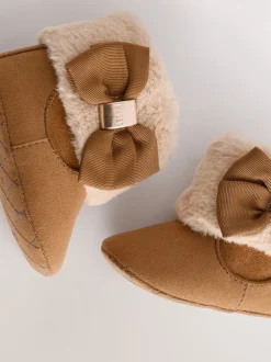 Baker by Ted Baker Baby Girls Faux Fur Trim Padders Boots