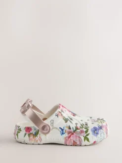 Baker by Ted Baker Bow Clog White Sandals