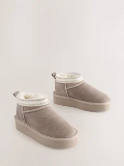 Baker by Ted Baker Girls Water Repellent Cosy Suede Boots