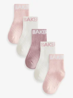 Baker by Ted Baker Girls Socks 5 Pack