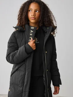 Baker by Ted Baker Girls Shower Resistant Longline Padded Coat