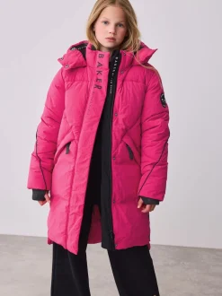 Baker by Ted Baker Girls Shower Resistant Longline Padded Coat