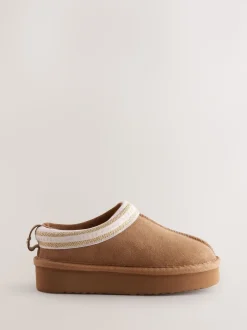 Baker by Ted Baker Girls Water Repellent Suede Mule Slippers