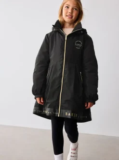 Baker by Ted Baker Shower Resistant Branded Hem Raincoat