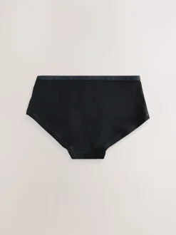 Black Hipsters 7 Pack (2-16yrs)