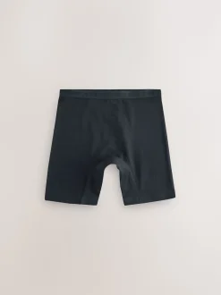 Black Shorts Long Leg Briefs 5 Pack (2-16yrs)