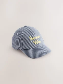 Blue Slogan Baseball Cap (1-16yrs)