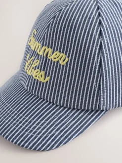 Blue Slogan Baseball Cap (1-16yrs)