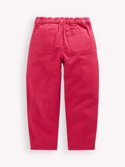 Boden Pink Pleat Patch Pocket Jeans