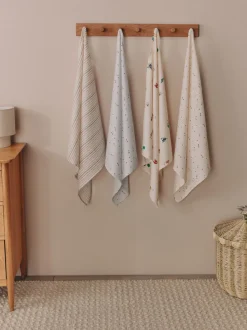 Bright Farm Baby Muslin Cloths 4 Pack