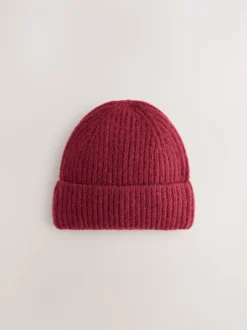 Burgundy Red Fluffy Beanie (1-16yrs)