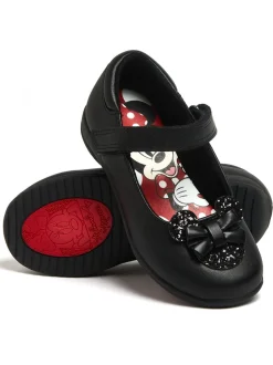 Character Black Minnie Mouse School Shoes