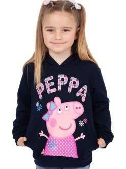 Character Black Peppa Pig 100% Cotton Hoodie