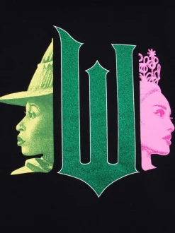 Character Black Wicked Elphaba And Glinda 100% Cotton Hoodie