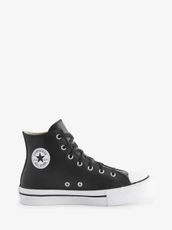 Converse Black EVA Leather Lift Youth Trainers