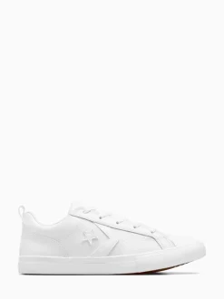 Converse White Youth Pro Blaze Strap Trainers